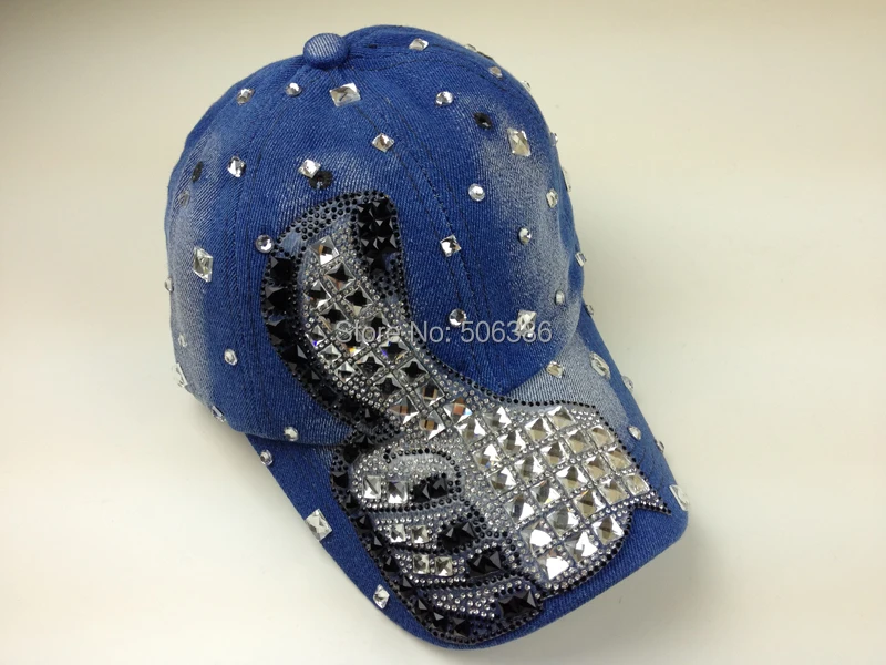 Кристалл большой палец snapback женские джинсы бейсболки дышащие, для активного отдыха и спорта кепки солнечный плоский уплотнитель/Кепка летняя кепка