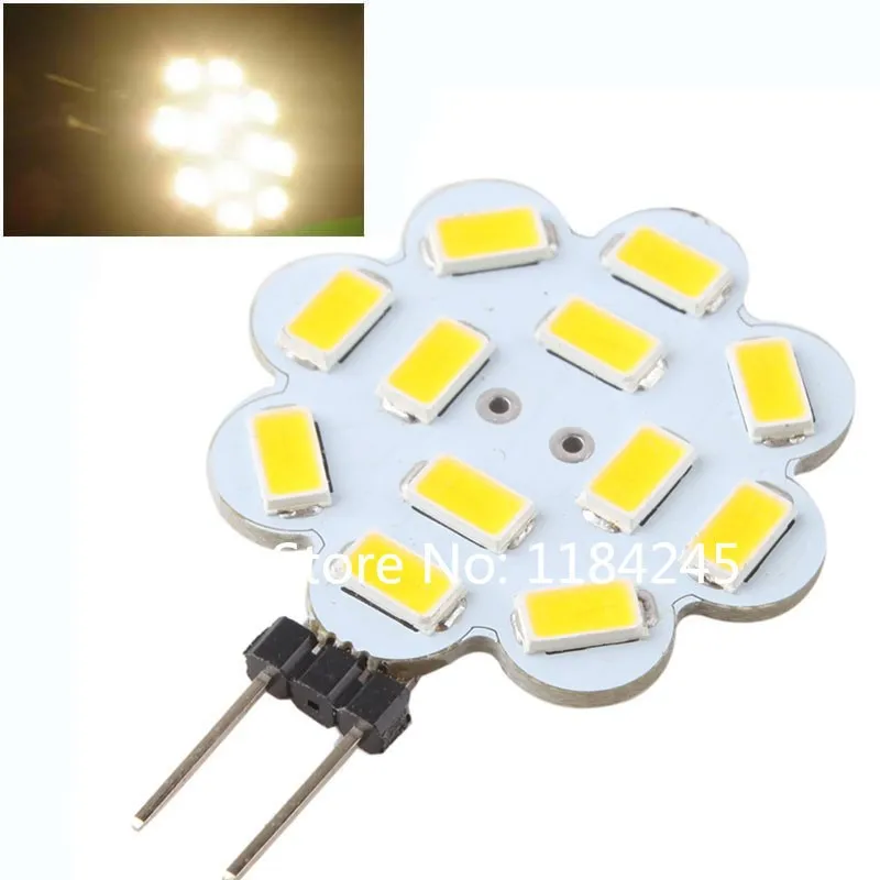 G4 светодиодный светильник DC12V G4 5730 12 SMD 5730 светодиодный Spotlight светодиодный Crystal Light теплый белый холодный белый 3 Вт 10 шт./лот Бесплатная