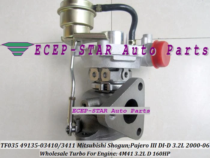 TF035 49135-03411 49135-03410 ME203949 ME191474 Turbo Turbocharger For Mitsubishi Shogun Pajero III 2000- 4M41 3.2L D 160HP (3)