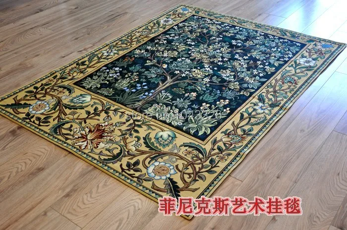 Свадебный подарок William morris пейзаж картины Древо жизни 138*104 см бельгийский гобелен настенный Декор PT-58