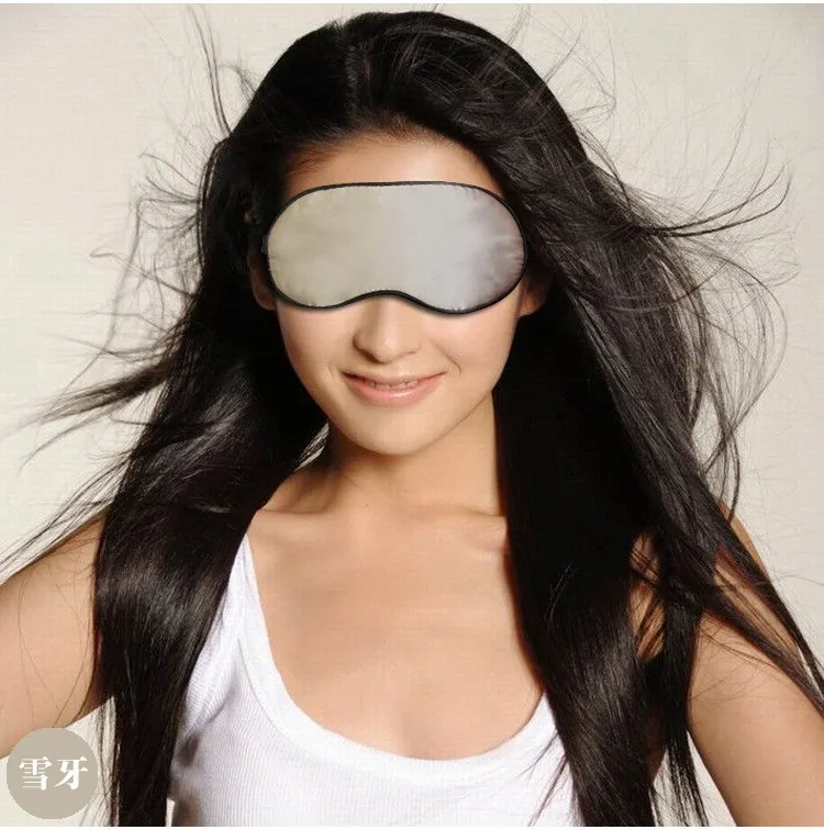 Элегантная и изящная натуральная маска для глаз на основе шелка к льду шелковая маска для сна ворс крышка повязка на глаза для сна маска на глаза для путешествий freeshi