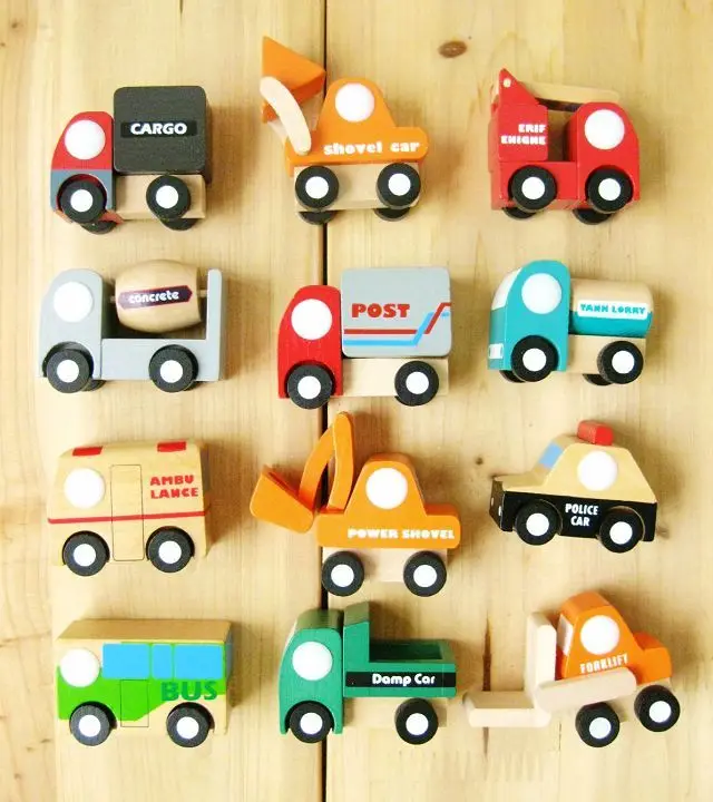 kids wooden truck