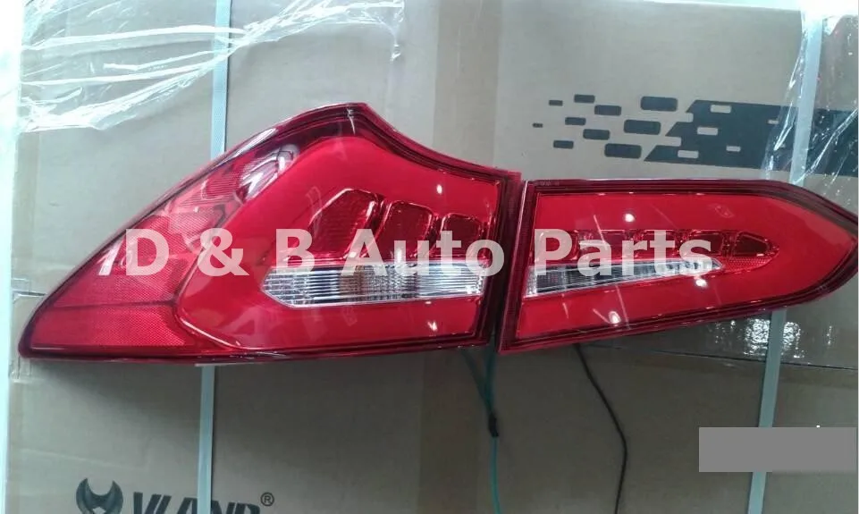 1 пара Новое поступление светодиодные задние фонари Задние огни задние фонари для hyundai сантафе(IX45) 2012'-up