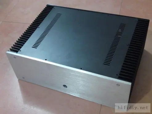 4315 A Алюминиевый усилитель мощности шасси/коробка/DIY усилитель корпус/черная версия
