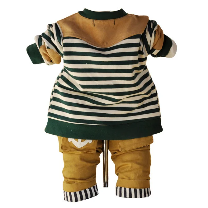 Anlencool/Коллекция 2019 года, пальто Roupas Meninos, новая Корейская одежда для малышей, весенний кардиган в полоску из трех предметов, брендовая