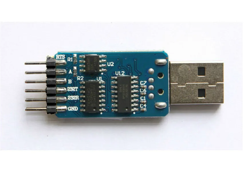Шесть Многофункциональный серийный модуль 6 в 1 CP2102 USB go ttl Последовательный модуль 485 232 преобразования между совместимыми 3,3 В/5 В