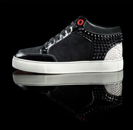 2014 royaums sneakers netherlands royaums men kilian black shoes snakeskin  with rivet good quality free shipping|shoe vans|snakeskin heels shoesshoe -  AliExpress