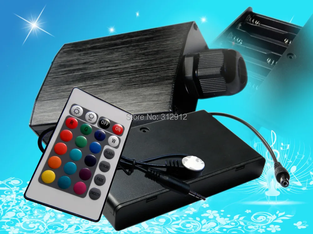 Мини 5 Вт rgb светодиодные двигатель с 24key ИК-пульт дистанционного; может работать с батареей