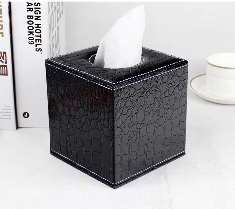 Горячее предложение! Распродажа! Квадратные деревянные кожаные рулонные коробки ткани ёмкость для хранения Коробка для салфеток туалетный дозатор держателя для бумаги чехол для домашнего офиса автомобиля 246B