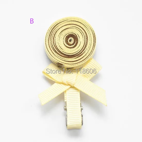 cute Lollipop ribbon sculpture hair bow for Kids 1.jpg