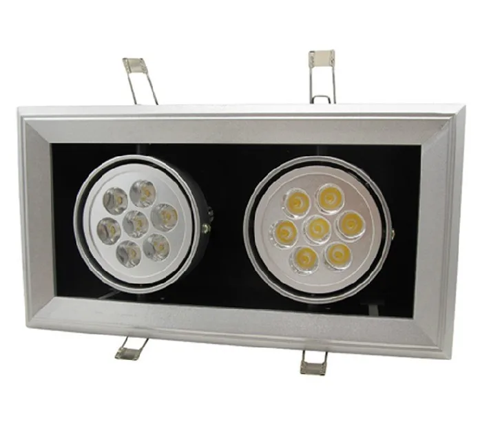 AR70 2 головки прожектор 2*7 W led Галогеновый светильник 20 шт./лот
