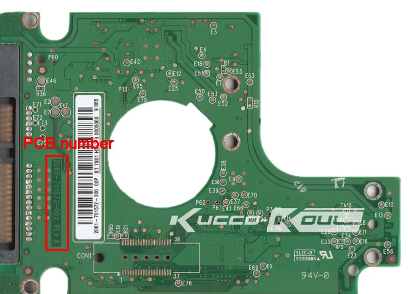 HDD PCB Плата логики 2060-701572-002 REV A для WD 2.5 SATA ремонта жесткий диск восстановления данных