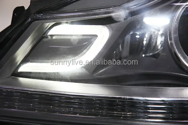 Для Mercedes-Benz W204 с 6000 K HID комплект в ближнего и дальнего света 2013