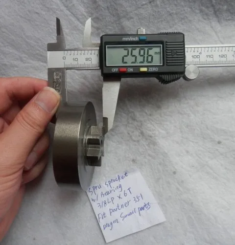 SPUR SPROCKET WITH BEARING 3-8LP 6T PARTNER POLAN 351 6