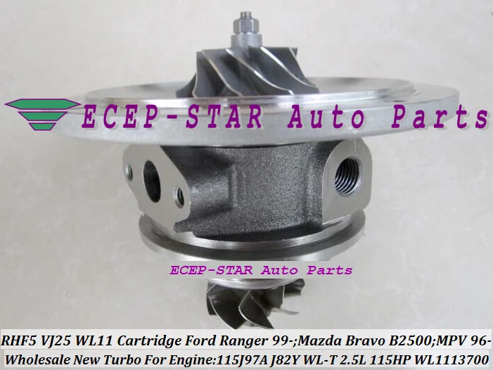 RHF5 VJ25 WL11 VB430012 WL1113700 Turbo CHRA Cartridge Turbocharger Core FORD Ranger MAZDA Bravo B2500 MPV 115J97A J82Y WL-T 2.5L 109HP 115HP (1)