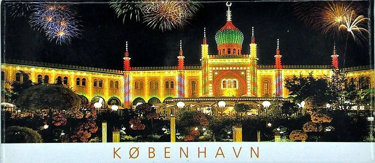 DANMARK KOBENHAVN городские здания пейзаж прямоугольник металлический холодильник Туризм Сувенир домашний декор холодильник магниты настенные Стикеры
