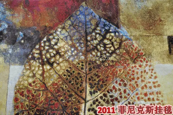 Средневековая домашняя текстильная отделка 134*134 см морской пейзаж осень золотой лист настенный гобелен