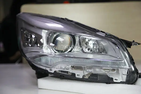 2013- год для FORD KUGA светодиодные полосы головы лампы с проектором объектив хромированный корпус PW