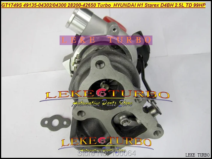 TF035 49135-04302 49135-04300 28200-42650 Turbo Turbocharger For HYUNDAI Commercial Starex H1 D4BH 4D56 A-1 2.5L TD 99HP (4)