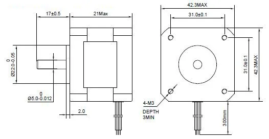 Motor de Passo 15.6oz. em 1.2a Graus Nema - 42x42x20mm 4-lead Nema17 Faça Você Mesmo Cnc Impressora 3d 0.9 17 11ncm 6 motor de passo diy cnc impressora 3d