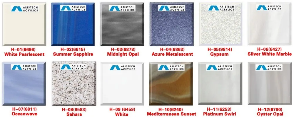 Aristech color swatches