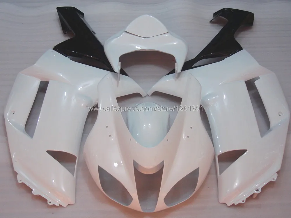 Инъекций белый Обтекатели для Кавасаки ниндзя ZX 6R 636 07 08 ZX-6R 07-08 ZX6R 2007 2008 ZX 6R 07 08 комплект обтекателей dde30