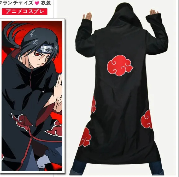 Косплей Костюм Наруто плащ Акацуки Orochimaru uchiha madara Sasuke itachi Pein одежда плащ-Пыльник