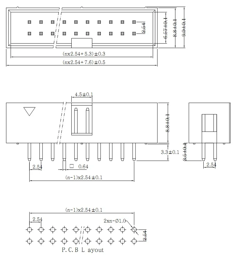 10 шт. прямой штырь 2,54 мм Шаг DC3 мужской IDC разъем ISP JTAG заголовок образец 6P 8P 10P 12P 14P 16P 18P 20P