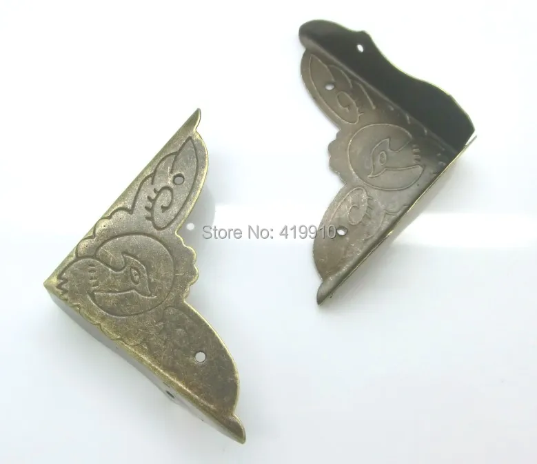 Shipping-20pcs, античный бронзовый узор, Резные Металлические Угловые Альбомы, меню, папки, угловые протекторы 6,3 см J1736