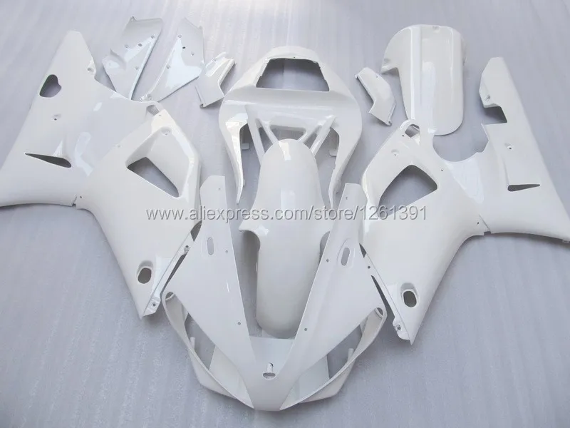 Инъекции комплект белой обшивки для YZF1000 R1 Yamaha YZF-R1 01 00 YZF R1 00 01 YZF 1000 R1 2000 2001# w001 обтекатели