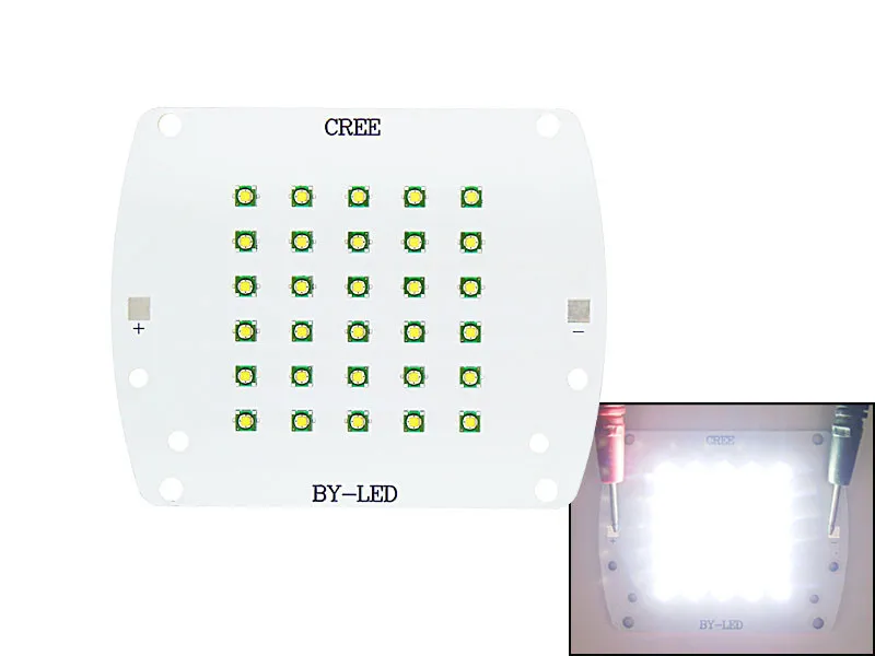 100 Вт Cree XLamp XPE XP-E белый 6000 К холодный белый 10000 К высокое Мощность свет DC30-35V 3000mA светодиодный излучатель