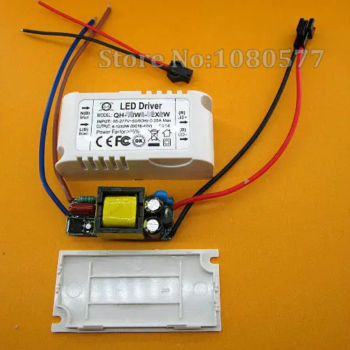 5 шт. AC85-277V 20 Вт изоляция светодиодный драйвер, 6-10x3w 600mA постоянного тока Драйвер питания для потолочные светильники лампы