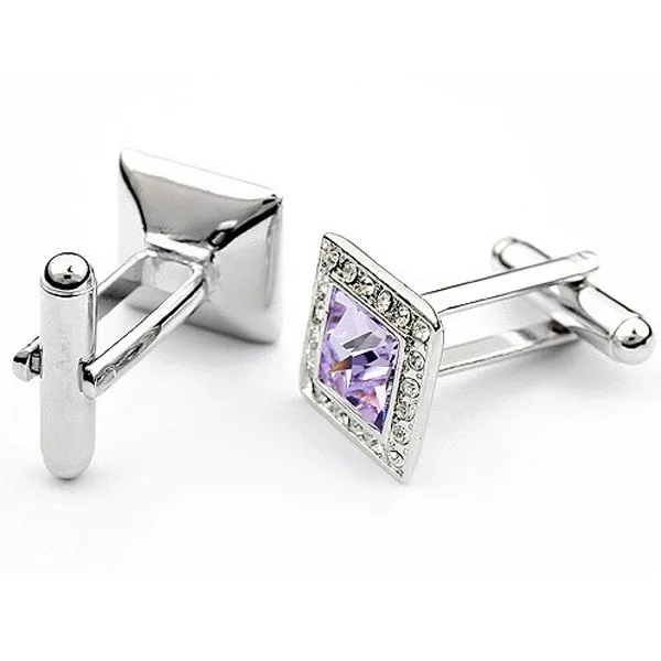 Отец День подарков Jewellery4 Цвета для варианта 925 s покрытием Австрия Кристалл Для мужчин запонки для папы