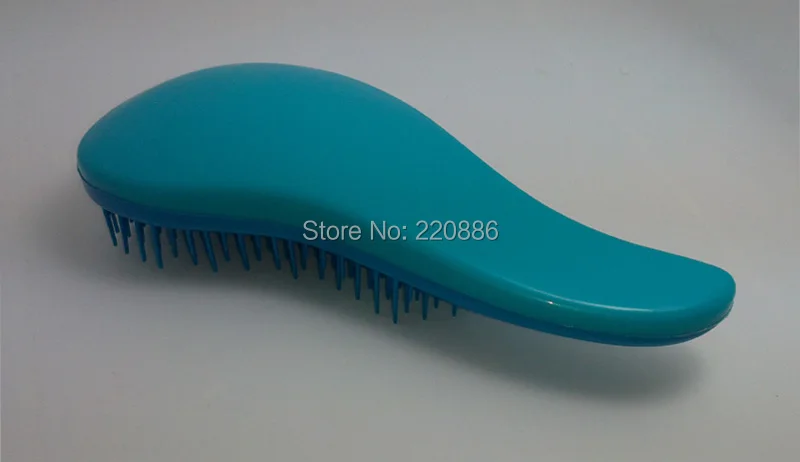 Detangler щетка для волос щетка для распрямления волос GIC-HB501B Бирюзовый Цвет Мягкая щетина
