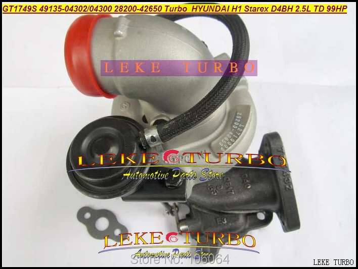 TF035 49135-04302 49135-04300 28200-42650 Turbo Turbocharger For HYUNDAI Commercial Starex H1 D4BH 4D56 A-1 2.5L TD 99HP -
