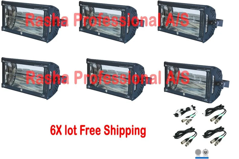 6x много 3000 Вт Martin Atomic Мощность ксенон DMX 3000 Вт проблесковая вспышка light. DMX Strobe Light