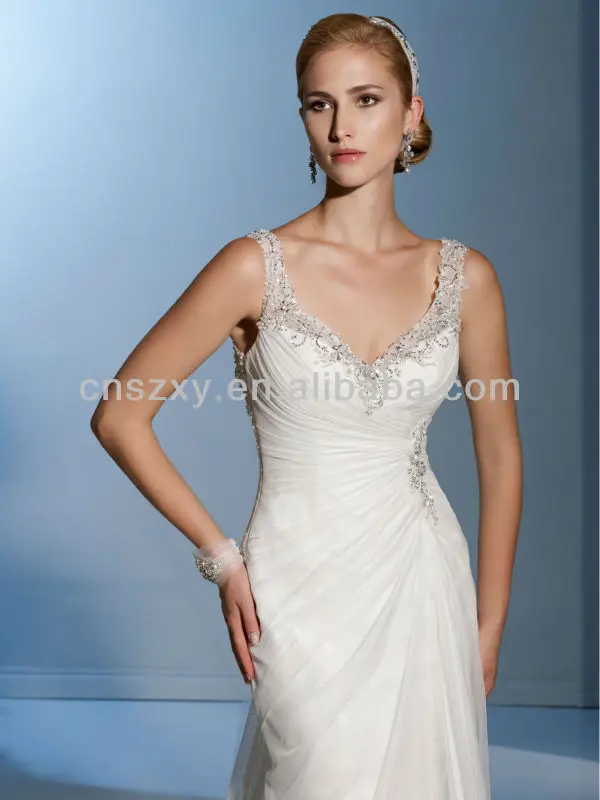 Sweetheart Wedding Dress With Chiffon Material -- AA080