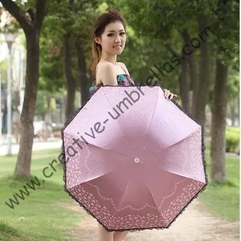 Superlight солнца, 100% солнцезащитный крем, UPF> 50 +, ladies'parasol, 8 К ребра, черный серебряное покрытие, карман зонтик, УФ-защита, арочные завязки