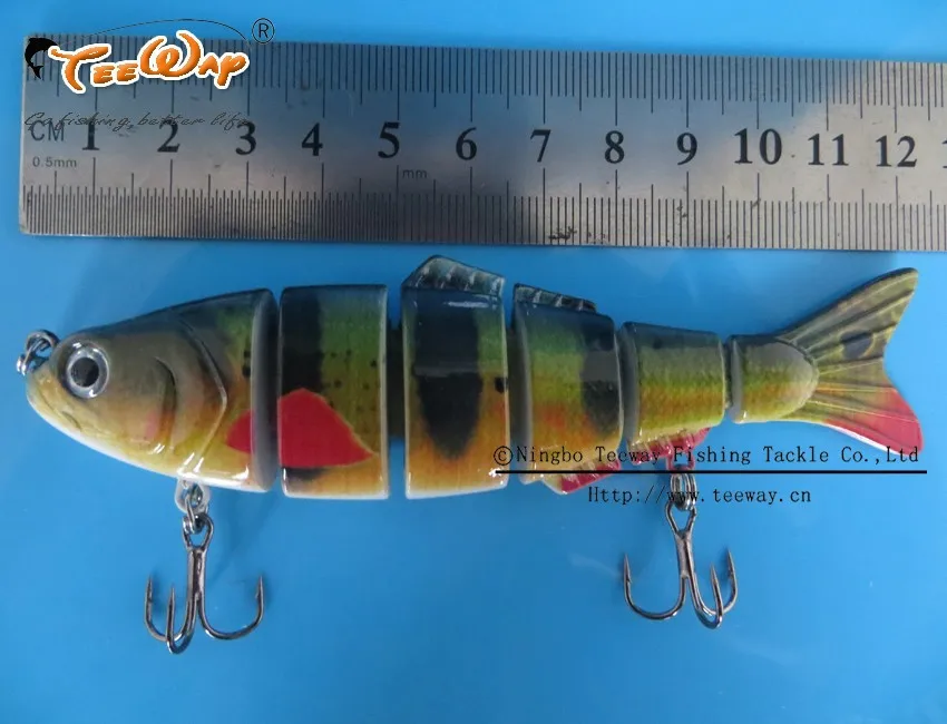 3 шт. Рыбалка приманки 4 Сегмент 6 Сегмент Swimbait Жесткий приманки медленно с рыболовный крючок FL-H05