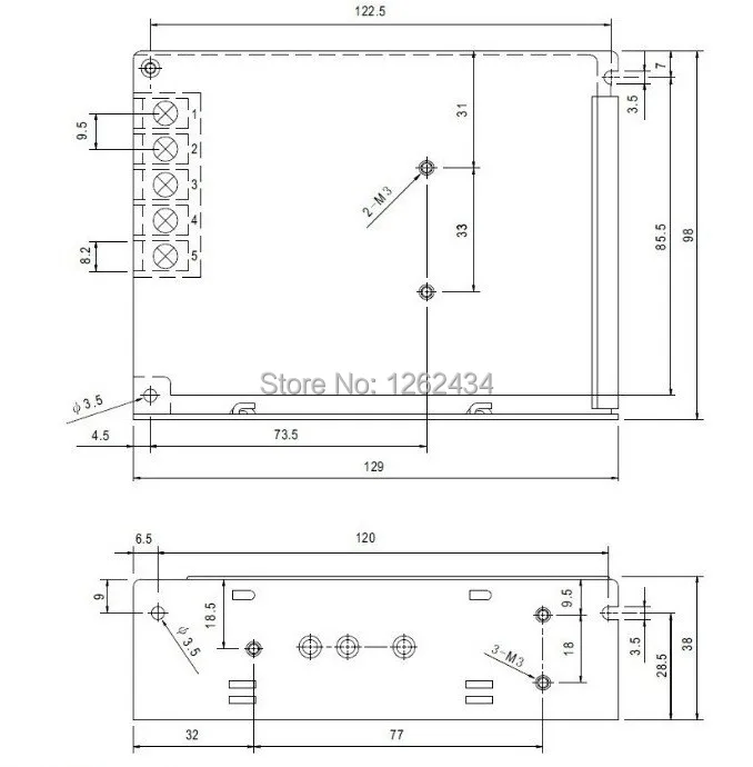 S-35-12 Выключатель 12В трансформатор источник питания 35 W 12 V 3A светодиодный импульсный источник питания светодиодного табло