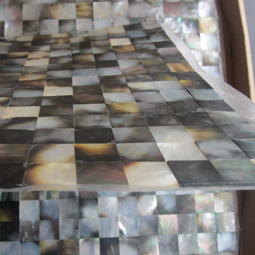 15X15 blackгубы мать жемчужная черепица щитка Кухня зеркальная плитка для ванной комнаты backspalsh стены оболочки мозаики перламутровая плитка