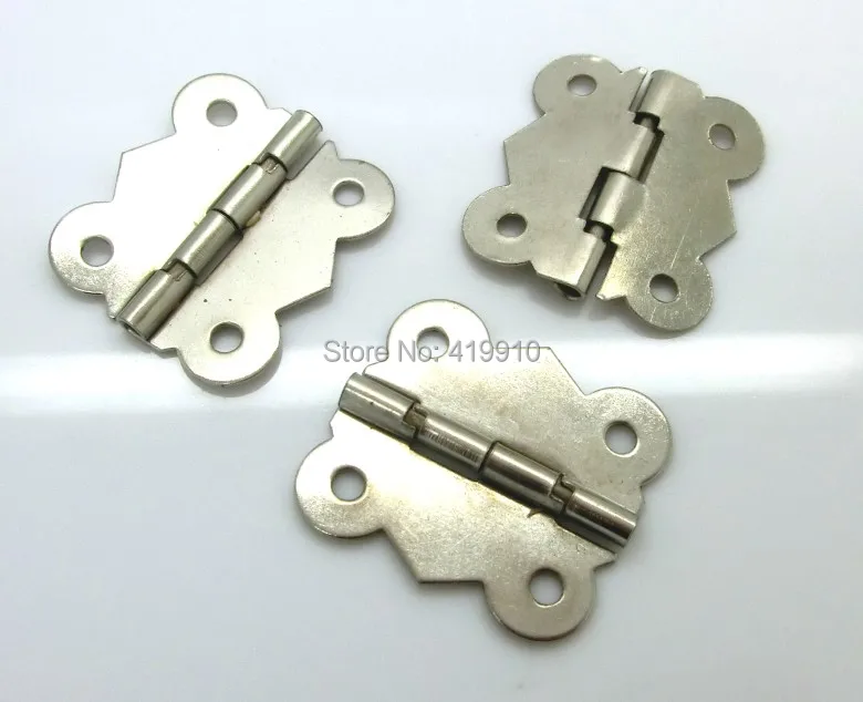 Shipping-30pcs Серебряный тон(вращается от 90 градусов до 210 градусов) 4 отверстия дверной ящик стыковые петли 3x2,6 см J2017