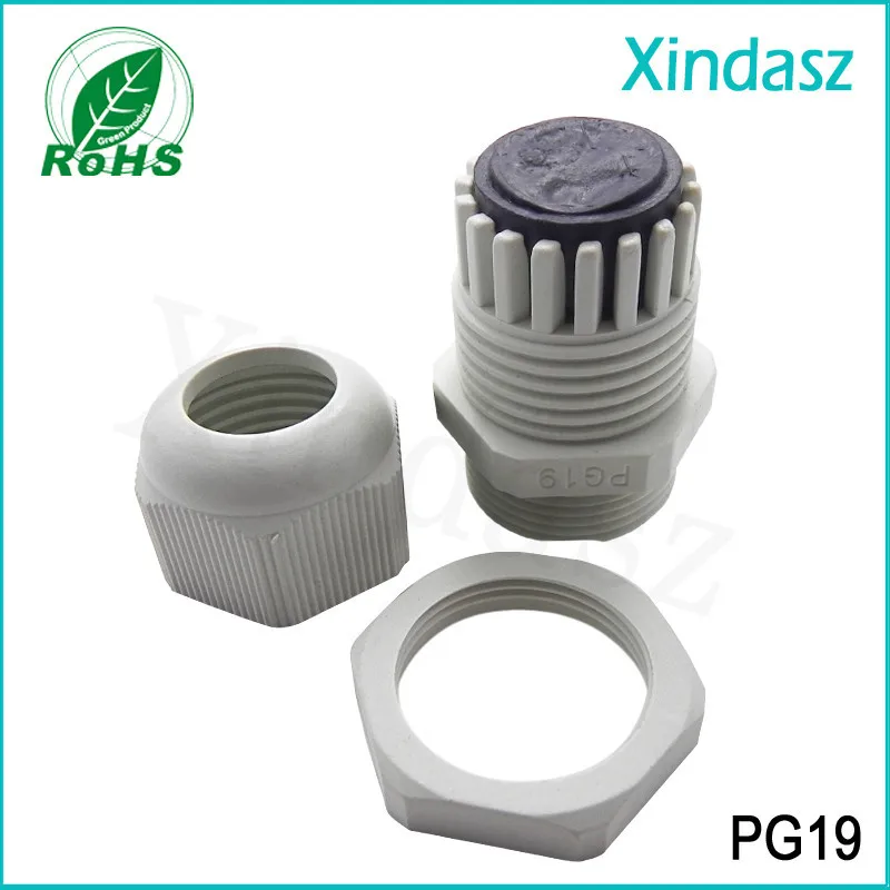 XD-PG19 100 шт./лот) пластиковый кабельный ввод PG19 нейлоновый Пластиковый кабель желез для 11-15 мм