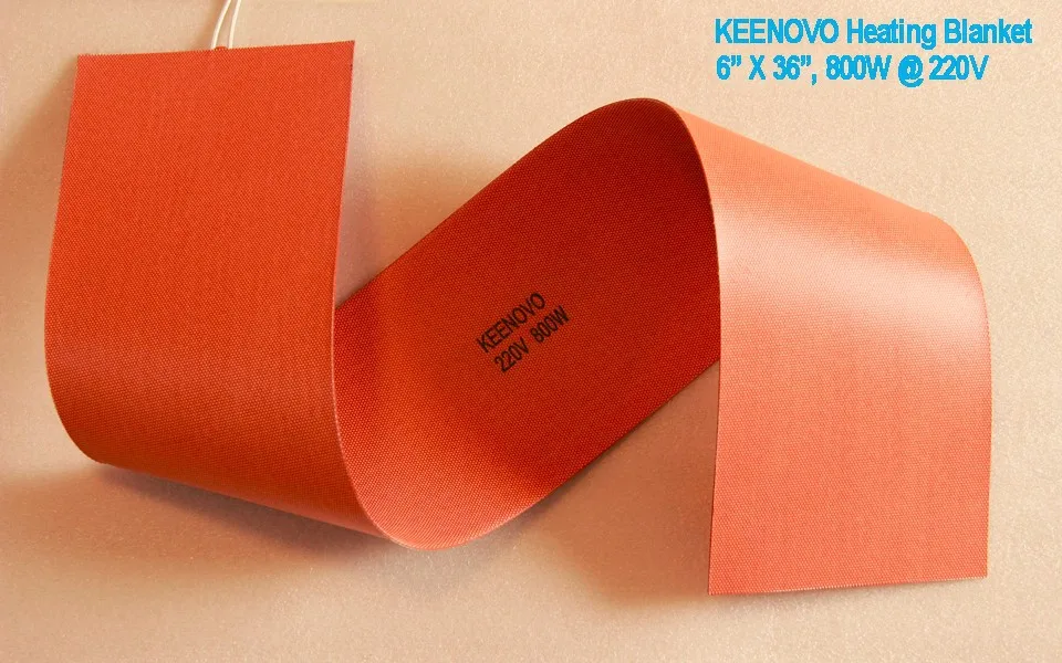 Keenovo Гибкая силиконовая Нагреватель, 6 "* 36" 800 Вт 220 В, скрипки/Виолончель/Гитары Боковой изгиб отопления/Термальность Одеяло, бесплатная