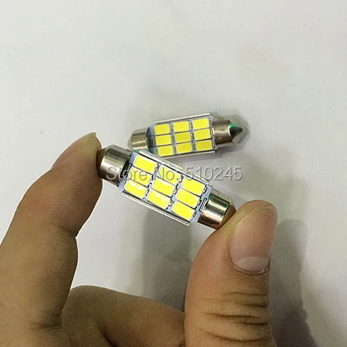100x автомобиля светодиодная гирлянда света C5W 9 LED SMD 9smd 5630 36 мм 39 мм 41 мм CANBUS ошибки OBC LED Купол Чтение свет