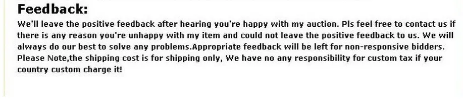 feedback