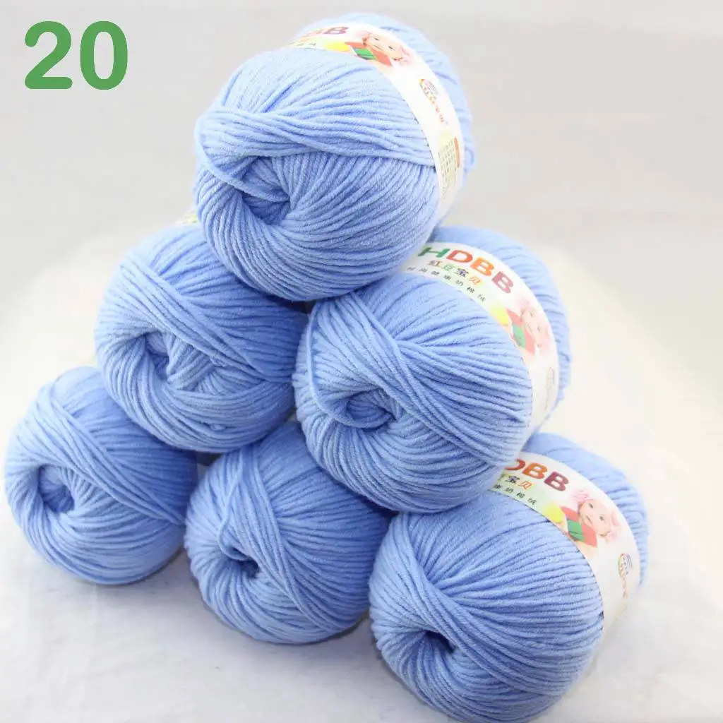 Распродажа 6ballsx50g мягкие хлопковые Детские Пряжа новые окрашенные вручную шерстяные носки декоративная ленточка пряжа для вязания оранжевый 2075-14-6