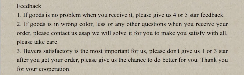 feedback