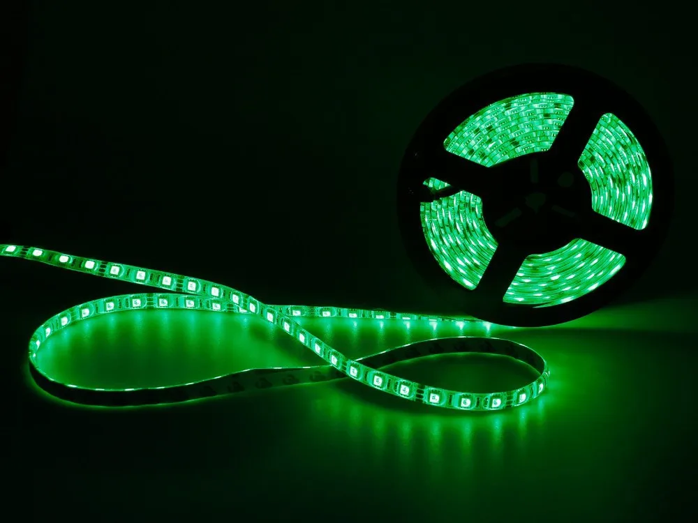 5 м/roll 150 LED RGB SMD 5050 Гибкая Нет Водонепроницаемый светодиодные полосы света with44key ИК-пульт и 3A 12 В адаптер для украшения дома