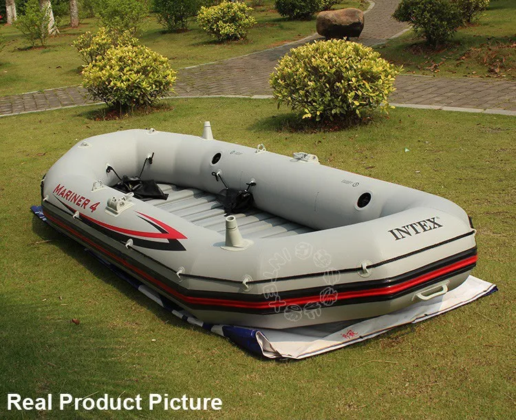 INTEX MARINER SUPER 4 человек надувная лодка для рыбалки 328*145*48 см 137 см алюминиевые oards ручной насос аксессуар A07001